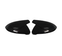 2 Pieces For VW For Golf GTI 7 Mk7 2014-2018 For Touran 2016-2018 Car Caps RearView Mirror Case Cover(Bright Black)