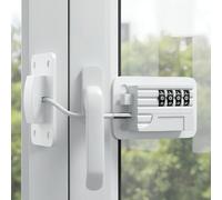 2 Pieces Fridge Lock with Password No-Drilling, Child Safety Cabinet Lock with Adhesive Strips and Screws for Refrigerator Cabinet Drawer Window