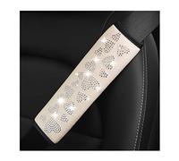 2 Pieces Glitter Car Seat Belt Covers, Soft Crystal Neck and Shoulder Protective Pad, Rhinestone Cushion for Women and Girls