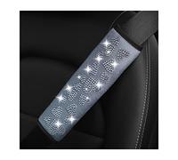 2 Pieces Glitter Car Seat Belt Covers, Soft Crystal Neck and Shoulder Protective Pad, Rhinestone Cushion for Women and Girls