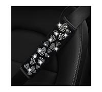 2 Pieces Glitter Car Seat Belt Covers, Soft Crystal Neck and Shoulder Protective Pad, Rhinestone Cushion for Women and Girls
