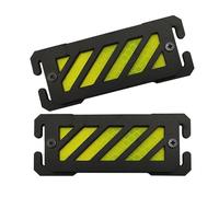 2 Pieces Glow In Dark Tactical Stains After Reflective Safety Patches Vertical Molles Accessories Warn