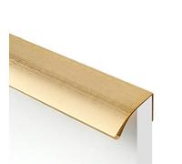 2 Pieces Gold Drawer Pulls Modern Cabinet Handles Finger Edge Pull Curved Handle Aluminum Invisible Pull Handles Concealed Cupboard Handles for Furniture Wardrobe Door Drawer (Hole Distance:256mm)