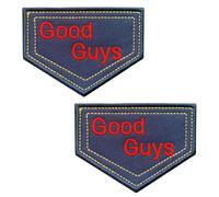 2 Pieces "Good Guy" Halloween Decorated Tactical Patch Emblem Patch with Hook Loop Fun Funny Attention Patch for Clothing Backpack Uniform Vest Jacket Dog Harness Cosplay CS Biker Moto