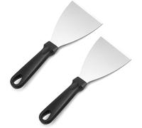 2 Pieces Griddle Scraper, Food Scraper, BBQ Scraper, Burger Spatula, Chopper for Food Service & Cleaning Supplies, Perfect for Teppanyaki Flat Top BBQ Indoor & Outdoor