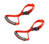 2 Pieces Grip Handle Durable Standing Aid Car Fits for Elderly Disability Help Red