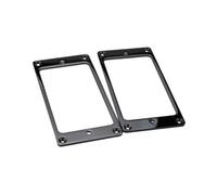 2 Pieces Guitar Pickup Frame Humbucker Pickup Rings for Electric Guitar Part Black, 8.9x4.5x0.37cm