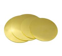 2 Pieces H62 Brass Round Plate Sheets - 25/30/35mm Diameter, 1mm Thickness for Crafts and DIY Projects(1 * 5mm)