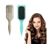 2 Pieces Hair Detangling Comb, Women'S Comb, Hollow Hair Smoothing Comb, Detangling Hair Comb, Plastic Comb