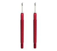 2 Pieces Hand Adjustment Tool, Hand Presser, Clock Hand Removal Tool, Minute and Second Hand Remover, Pocket Repair Tool for Watchmakers and Collectors, red, see description,
