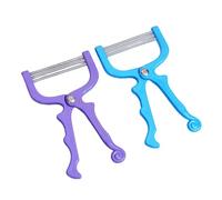 2 Pieces Hand Facial Hair Removal Threading Tool Remover Feather Facial Hair Epilator Use for Women Facial Hair Beauty Tools Random Color