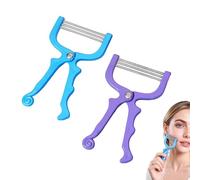 2 Pieces Handheld Facial Hair Removal Threading Beauty Epilator Tool Removal Threader Remover Spring Facial Hair Epilator Use for Women Face Hair Removing Beauty Tools