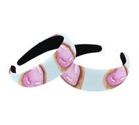 2 Pieces Headbands Women Hair Head Bands, Pink Love Hearts Cute Non Slip Thick Padded Hairband Hair Band Hoops, Vintage Thick Hair Wrap