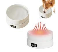 2 Pieces Heated Pet Water Bowl, 700ml Heated Chicken Waterer Smart Thermal Bowl, Anti-Freeze Heateds Pet Water Dish For Chickens Ducks Birds Animals Kitten Puppy, 16W