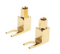 2 Pieces hi-end Banana to Spade Adapter Plug/Speaker Cable