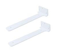 2 Pieces Hidden Shelf Brackets,Floating Forward and Reverse Bracket Invisible,Support Wall Hanging Concealed,Scaffold Boards for Kitchen,Living Room,Outdoor Countertop (15cm,White)