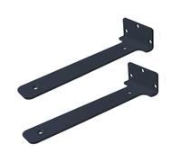 2 Pieces Hidden Shelf Brackets,Floating Forward and Reverse Bracket Invisible,Support Wall Hanging Concealed,Scaffold Boards for Kitchen,Living Room,Outdoor Countertop (15cm,Black)
