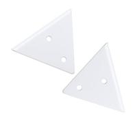 2 Pieces Hidden Shelf Brackets,Shelving Triangle,Floating Angle Invisible,Support Wall Hanging,Scaffold Boards for Kitchen,Living Room,Outdoor Countertop(White,85x100mm)