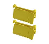 2 Pieces Hinged Sewing Template Ruler Quilting Measuring Tool Edge Lock Stitch Guide for Fabric Stitching Sewing Gauge Craft