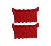 2 Pieces Hinged Sewing Template Ruler Quilting Measuring Tool Edge Lock Stitch Guide for Fabric Stitching Sewing Gauge Craft