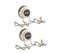 2 Pieces Holder Suction Cup Wall Bracket Organizer Stainless Steel PP Material Cord Management Suitable for, 2 Pieces