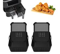 2 pieces hot air fryer silicone mould fit for AF400/AF451 9.5L, fit for Ninja SL400, fit for Tower T17088 / T17100 9L, fit for Cookwise AF2-40D06, splash guard fit for Ninja Foodi AF400 /AF451/DZ401