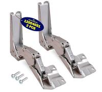 2 Pieces Integrated Fridge Freezer Door Hinges Top and Bottom with Original Code 12004051 267189 267190 for Bosch for Siemens - Warranty 10 Years - MONTERAL