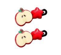 2 Pieces Kids Hairpins With Fruit Star Designs Forehead Side Bangs Clip Unique Designs Hairpins For Stylish Baby Girls