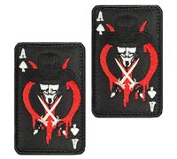 2 Pieces Killer A Removable Armband Tactical Embroidered Appliques Hook Loop Fastener Military Funny Flag Patch for Clothes,Dog Harness,Backpacks,Jacket,Vest,Bags,Jeans,Caps,Hats Etc