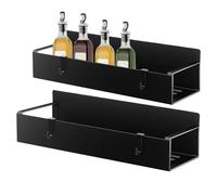 2 Pieces Kitchen Cup Storage Solution with 4 Hooks for Dining Room Microwave Coffee | Magnetic Cup Holder for Refrigerator, Cup Rack Magnetic | Refin