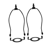2 Pieces Lamp Shade Harp Holder E26 Light Fitting Harps for Table/Floor Lamp Black, 20.3cm