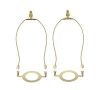 2 Pieces Lamp Shade Harp Holder E26 Light Fitting Harps for Table/Floor Lamp Golden 20.3cm