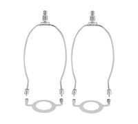 2 Pieces Lamp Shade Harp Holder E26 Light Fitting Harps for Table/Floor Lamp Silvery, 20.3cm