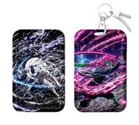 2 Pieces Lanyard Badge Holder Card Holder Ghost Slayer Kanroji Mitsuri Kochou Shinobu Animated | For ID Cards, Keys, Office, School, Transportation (9)