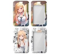 2 Pieces Lanyard Badge Holder Card Holder My Dress-Up Darling Kitagawa Sailor Anime | For ID Cards, Keys, Office, School, Transportation (6)