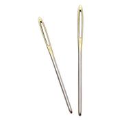 2 Pieces Large Eye Blunt Needles, Yarn Knitting Sewing Needles for Hand Crochet, Thick Wool Sewing Up, Metal, Multi-Colour