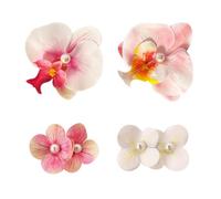 2 Pieces Large Flower Bloom Hair Clips, 2 Pieces Flower Pearl Hair Clips, Orchid Flower Hair Clips, Bohemian Flower Hair Clips, Butterfly Orchid Hair Clips, Hair Decoration Flowers