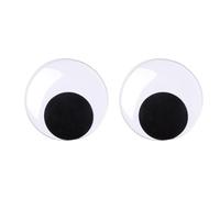2 Pieces Large Googly Eyes Self Adhesive,80mm Giant Googly Eyes,Black White Sticky Googly Eyes for Crafting,Party Decorations Refrigerator Door,Christmas,Trees,Lawns,Car,Classroom,DIY Craft.