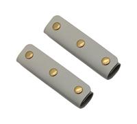 2 Pieces Leather Handle Wrap For Handbags Bucket Bags Luggage Grips With Buckle Suitcase Bag Covers Sleeve Commuters Bag Grip