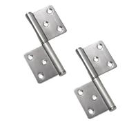 2 Pieces Lift Off Hinges,Stainless Steel Door Flag Hinges,4Inches Detachable Door Hinge for Bathroom/Window/Internal External Doors