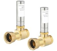 [2 Pieces] Lingmfg Water Hammer Arrestor for Washing Machine, 3/4 Inch Thread Brass LING-WMWHA-SS-S-2