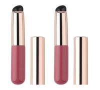 2 Pieces Lipstick Applicators Reusable, Silicone Lip Scrub Brush, Make Up Brush, Lip Wands Makeup Brushes, Multifunctional Tool For Concealer, Lip Gloss, Lipsticks, Eyeshadow, Lip Balm