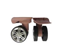 2 Pieces Luggage Wheels Suitcase Casters Replacement Swivels Wheel Sturdy Silent Rose Golden
