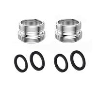 2 Pieces M20 to M22 Tap Adapter Thread Adapter for Male Thread M20 and M22, Ideal for Connectors for Kitchen Taps, Water Saving, Water Filter, Hoses