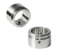 2 Pieces M30*15 Stainless Steel Heating Valve Adapters, with 2 Wrenches & 4 Screws Radiator Valve Thermostat Head Radiator Thermostat with RA Adapter