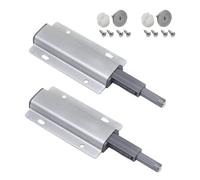 2 Pieces Magnetic Door Pushers with Magnets, Cabinet Door Bouncers, Wardrobe Bouncers, Push-Type Cabinet Door Magnets