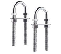 2 Pieces Marine Boat Stern Bow Eye Tie Down RV Deck Hardware Sailing Yacht U Bolts