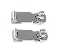 2 Pieces Marine Grade Door Hasp Boat Padlock Hasps Hatch with Turning Padlock Mount Heavy Duty Rustproof Stainless Steel Replace Hardware for Yachts Boats Home, 3 x 1 Inch