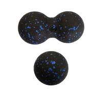 2 Pieces Massage Balls, Double Ball Single Ball Massage Ball, Effective Fascial Training, Self-Massage, Deep Massage, Back, Spine, Neck and Facial Muscle Relaxation