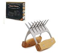 2 pieces meat claw, meat chopper for grilling, BBQ forks, bear claws, for grilling various types of meat such as chicken, steak, pork, etc. (wood colour)